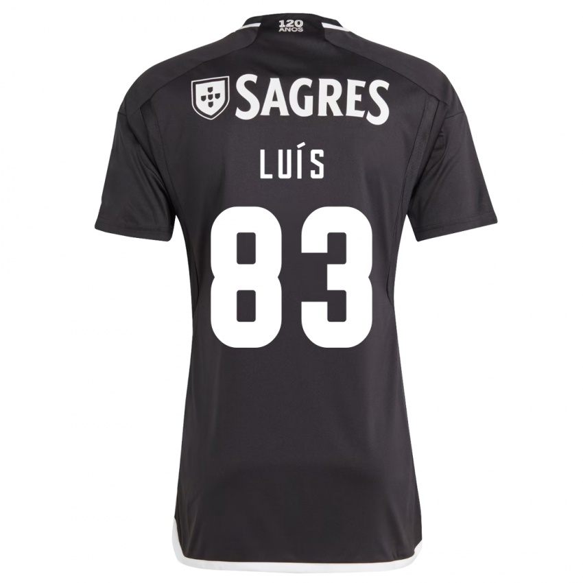 Kinder Rafael Luís #83 Schwarz Auswärtstrikot Trikot 2023/24 T-Shirt Belgien