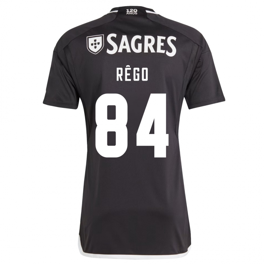 Kinder João Rêgo #84 Schwarz Auswärtstrikot Trikot 2023/24 T-Shirt Belgien