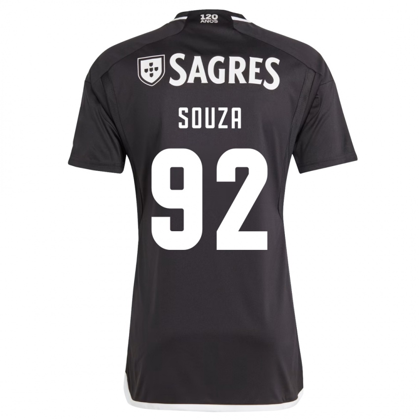 Kinder Pedro Souza #92 Schwarz Auswärtstrikot Trikot 2023/24 T-Shirt Belgien