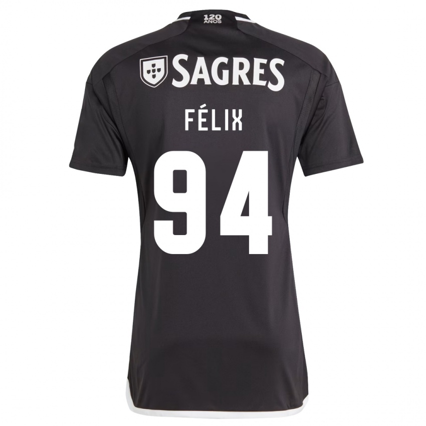 Kinder Hugo Félix #94 Schwarz Auswärtstrikot Trikot 2023/24 T-Shirt Belgien
