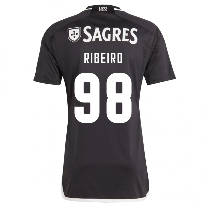 Kinder Ricardo Ribeiro #98 Schwarz Auswärtstrikot Trikot 2023/24 T-Shirt Belgien