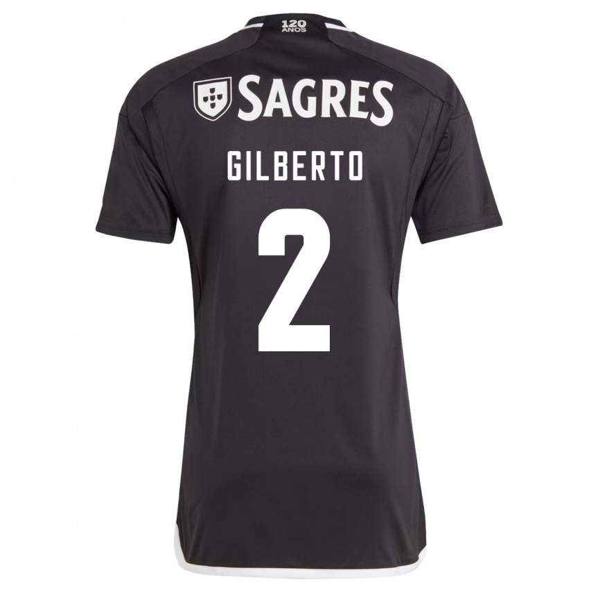 Kinder Gilberto #2 Schwarz Auswärtstrikot Trikot 2023/24 T-Shirt Belgien