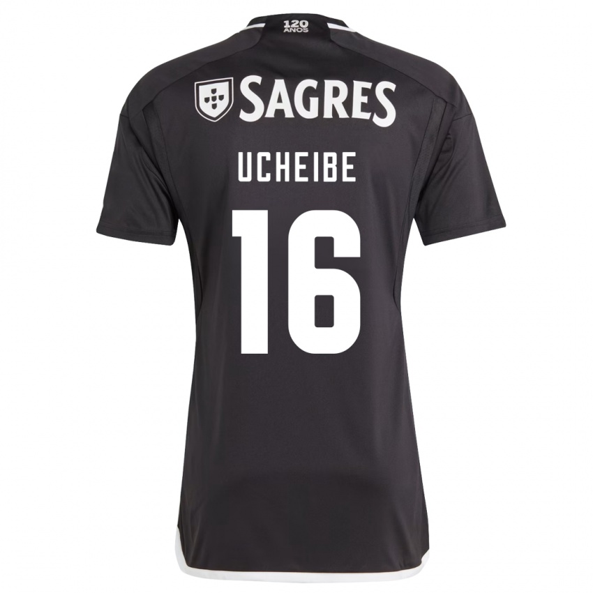 Kinder Christy Ucheibe #16 Schwarz Auswärtstrikot Trikot 2023/24 T-Shirt Belgien