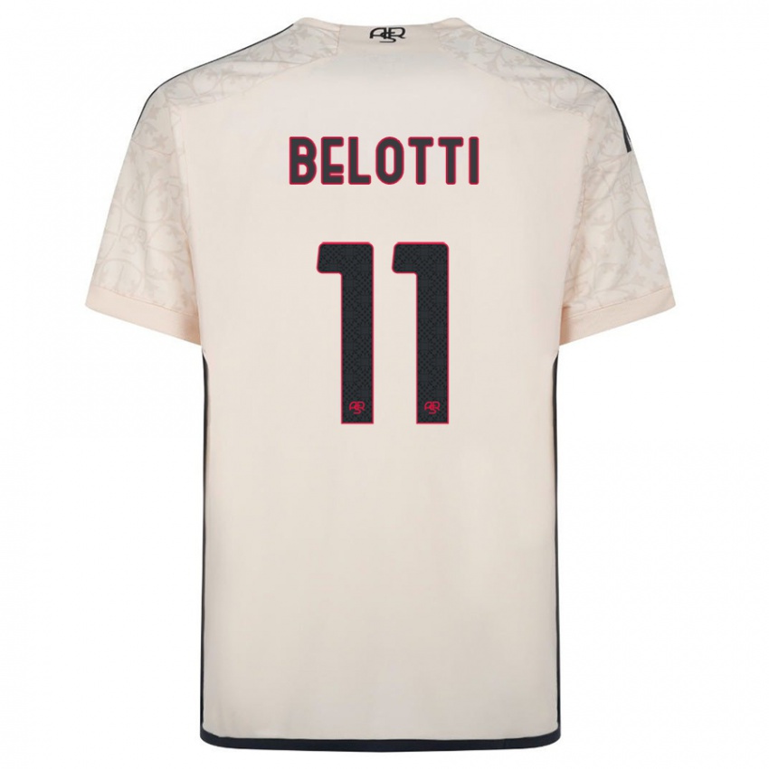 Enfant Maillot Andrea Belotti #11 Blanc Cassé Tenues Extérieur 2023/24 T-Shirt Belgique