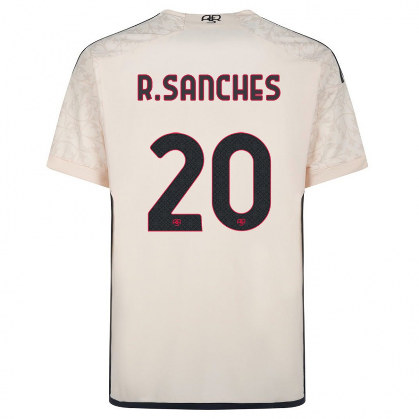 Kinderen Renato Sanches #20 Gebroken Wit Uitshirt Uittenue 2023/24 T-Shirt België