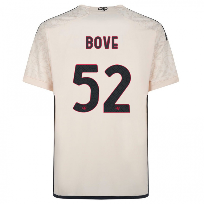Enfant Maillot Edoardo Bove #52 Blanc Cassé Tenues Extérieur 2023/24 T-Shirt Belgique