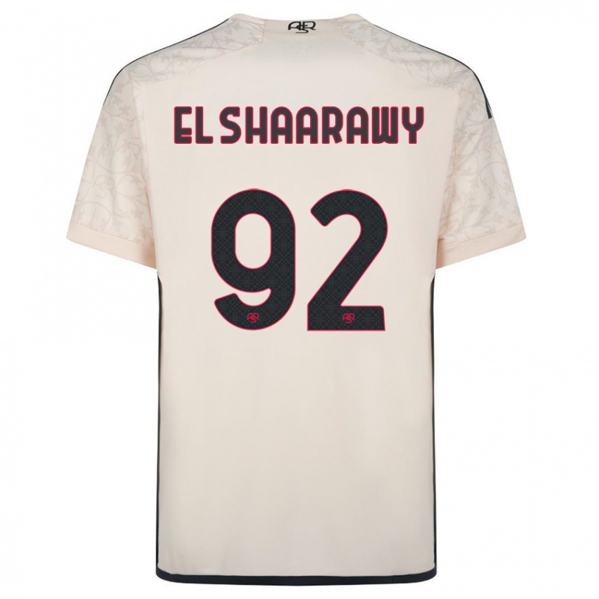Enfant Maillot Stephan El Shaarawy #92 Blanc Cassé Tenues Extérieur 2023/24 T-Shirt Belgique