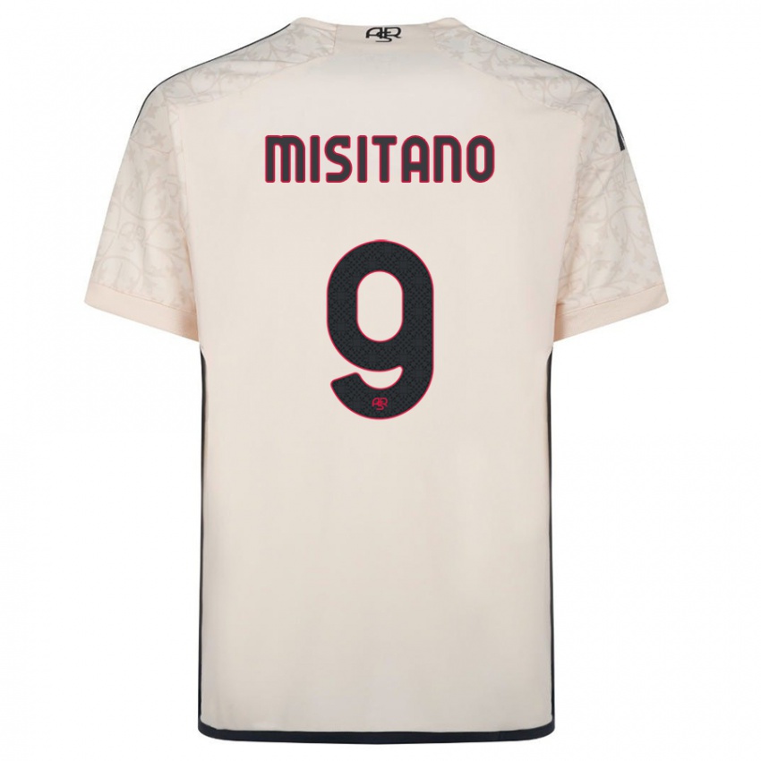 Enfant Maillot Giulio Misitano #9 Blanc Cassé Tenues Extérieur 2023/24 T-Shirt Belgique