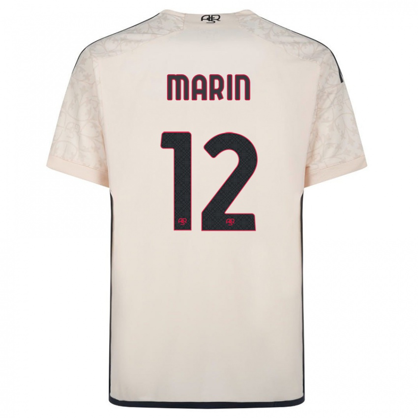 Kinder Renato Marin #12 Cremefarben Auswärtstrikot Trikot 2023/24 T-Shirt Belgien