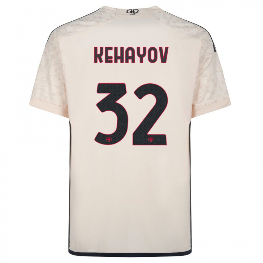 Enfant Maillot Atanas Kehayov #32 Blanc Cassé Tenues Extérieur 2023/24 T-Shirt Belgique