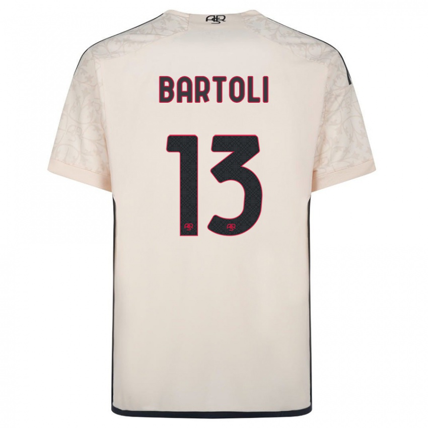 Enfant Maillot Elisa Bartoli #13 Blanc Cassé Tenues Extérieur 2023/24 T-Shirt Belgique
