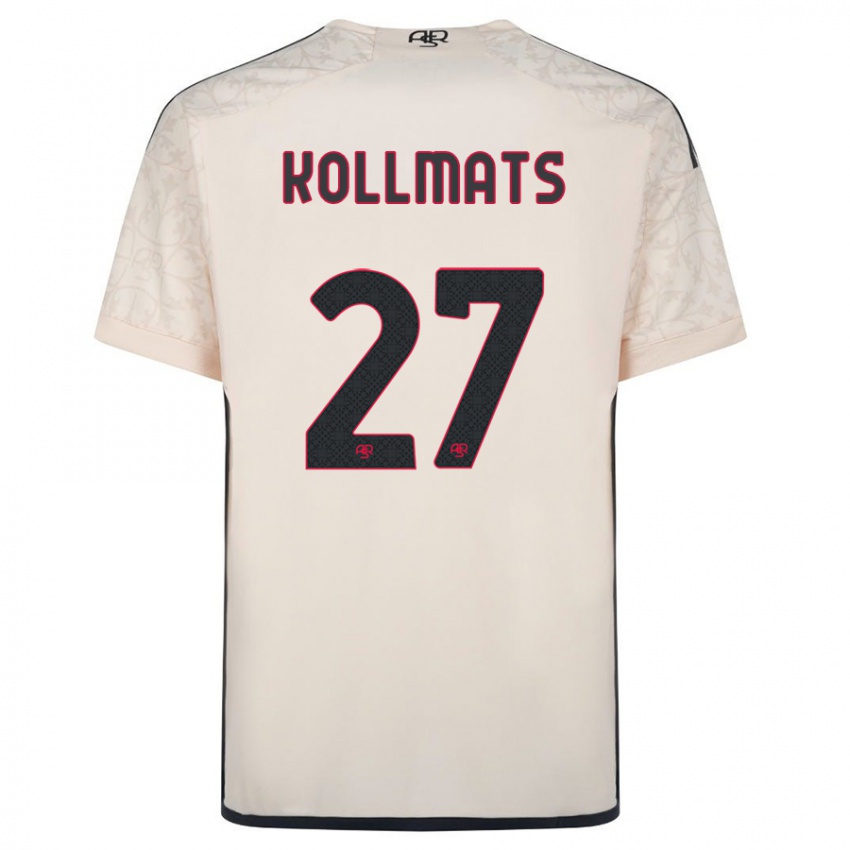 Enfant Maillot Beata Kollmats #27 Blanc Cassé Tenues Extérieur 2023/24 T-Shirt Belgique