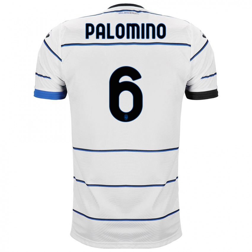Enfant Maillot José Luis Palomino #6 Blanc Tenues Extérieur 2023/24 T-Shirt Belgique