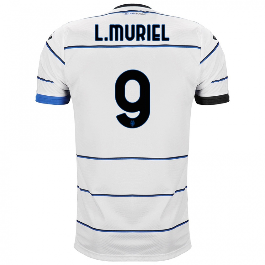 Enfant Maillot Luis Muriel #9 Blanc Tenues Extérieur 2023/24 T-Shirt Belgique