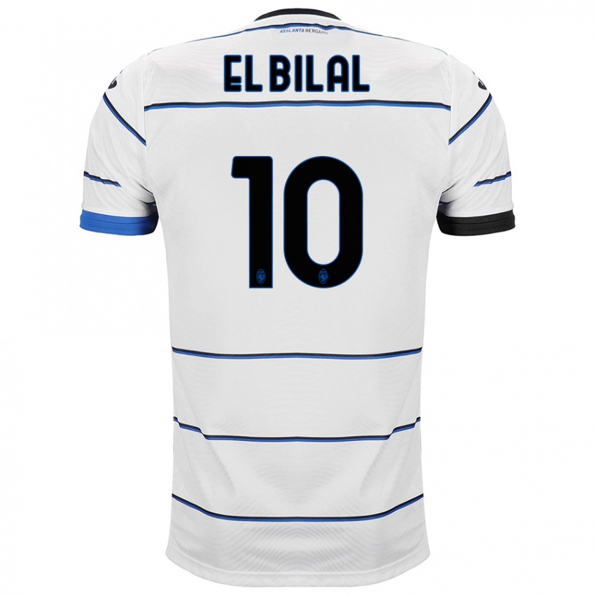 Kinder El Bilal Touré #10 Weiß Auswärtstrikot Trikot 2023/24 T-Shirt Belgien
