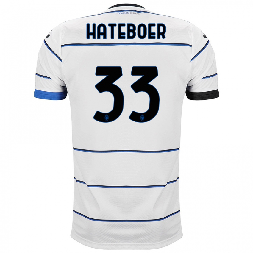Kinder Hans Hateboer #33 Weiß Auswärtstrikot Trikot 2023/24 T-Shirt Belgien