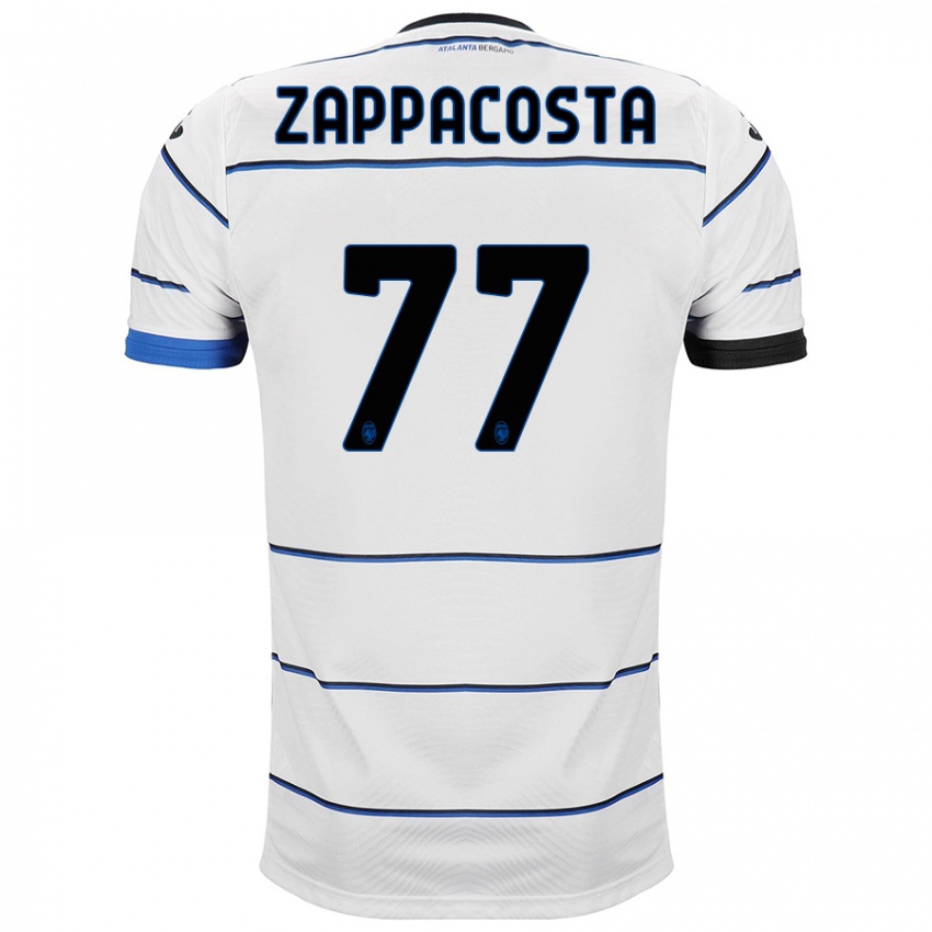 Enfant Maillot Davide Zappacosta #77 Blanc Tenues Extérieur 2023/24 T-Shirt Belgique