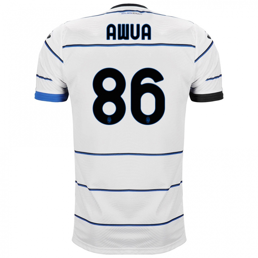 Kinder Theophilus Awua #86 Weiß Auswärtstrikot Trikot 2023/24 T-Shirt Belgien