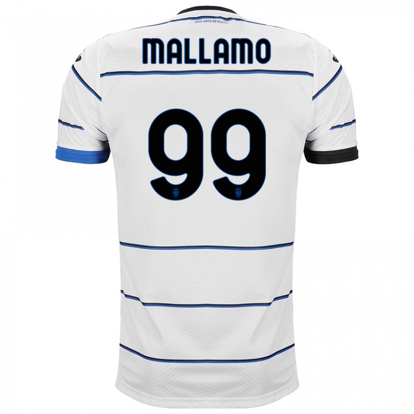 Kinder Alessandro Mallamo #99 Weiß Auswärtstrikot Trikot 2023/24 T-Shirt Belgien