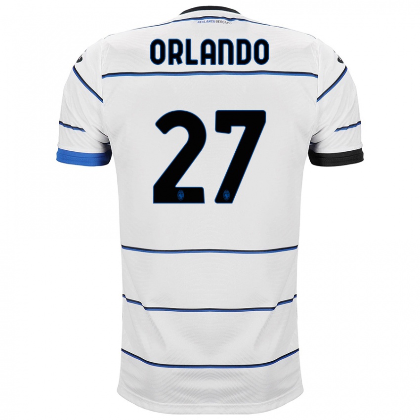 Kinder Daniele Orlando #27 Weiß Auswärtstrikot Trikot 2023/24 T-Shirt Belgien