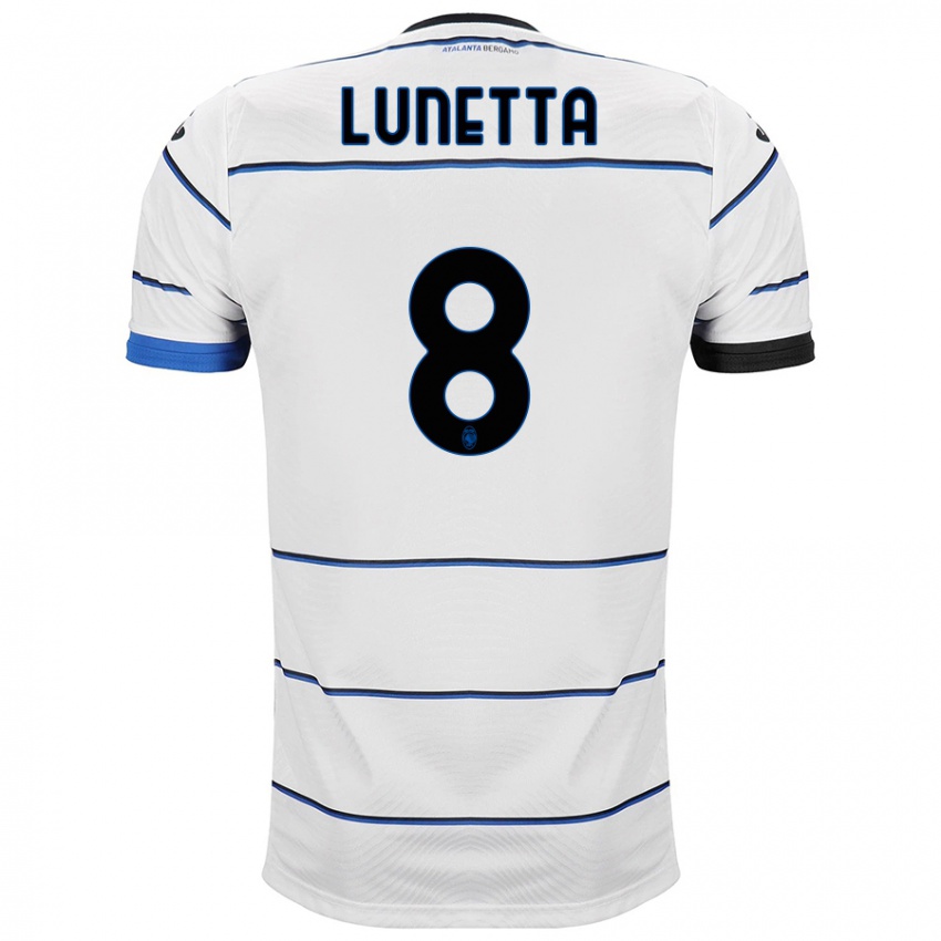 Kinder Gabriel Lunetta #8 Weiß Auswärtstrikot Trikot 2023/24 T-Shirt Belgien