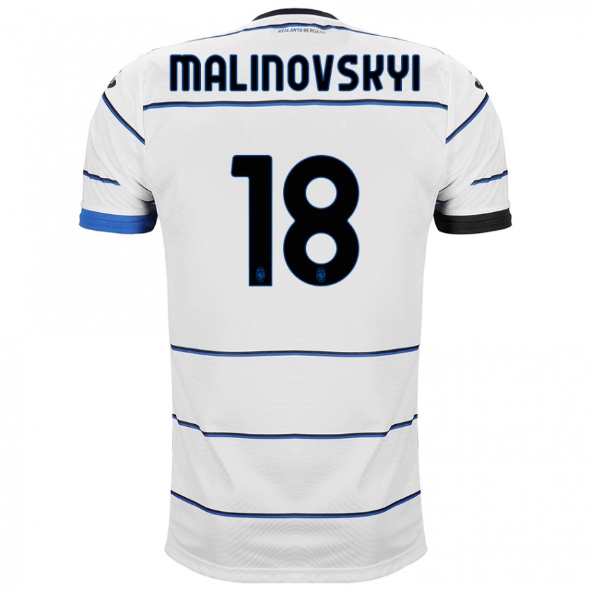 Kinder Ruslan Malinovskyi #18 Weiß Auswärtstrikot Trikot 2023/24 T-Shirt Belgien