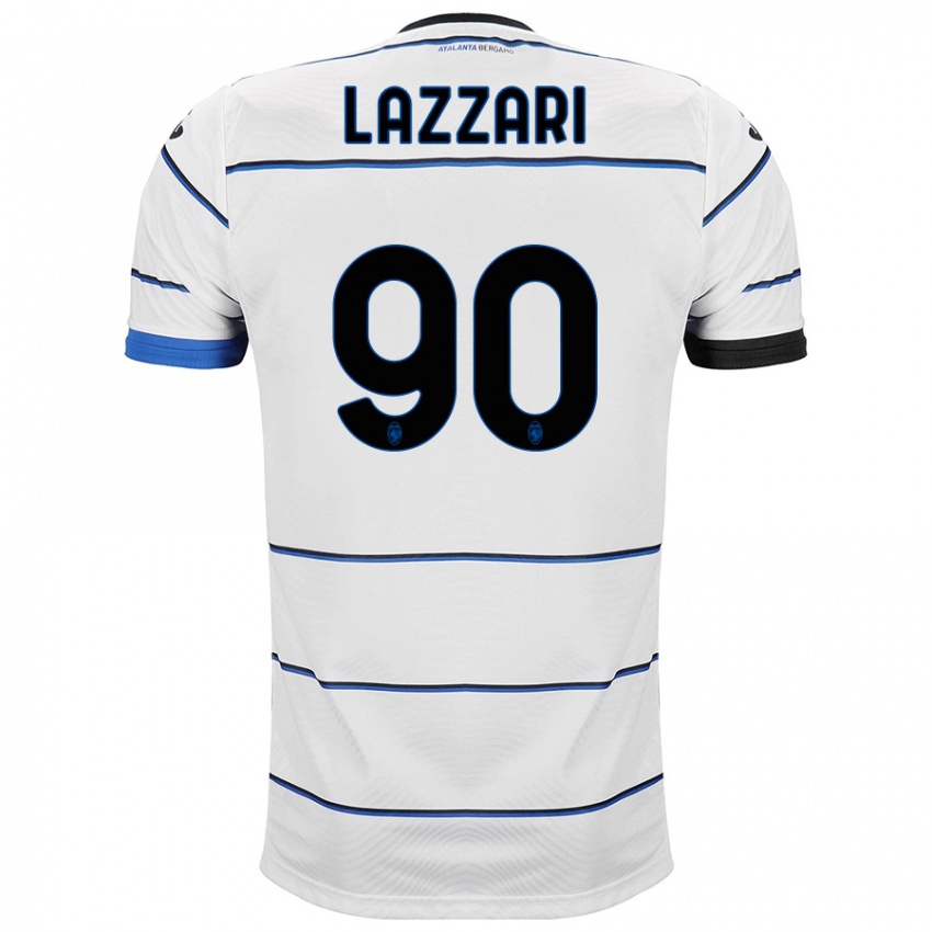 Kinder Ilaria Lazzari #90 Weiß Auswärtstrikot Trikot 2023/24 T-Shirt Belgien
