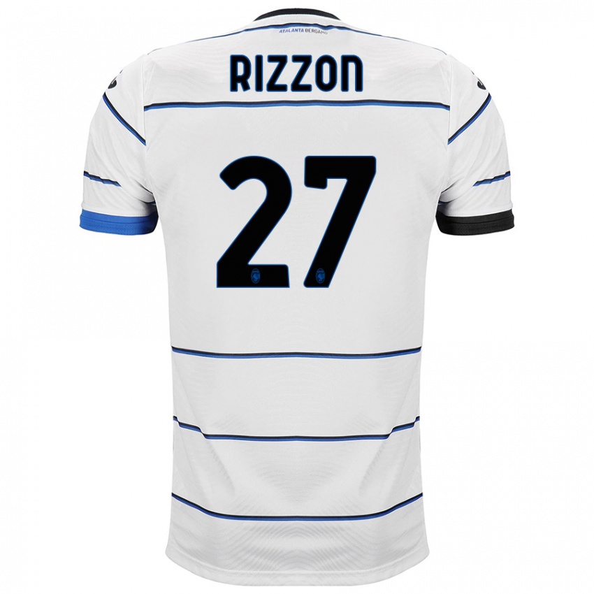 Kinder Giulia Rizzon #27 Weiß Auswärtstrikot Trikot 2023/24 T-Shirt Belgien