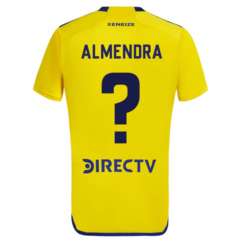 Kinder Agustin Almendra #0 Gelb Auswärtstrikot Trikot 2023/24 T-Shirt Belgien