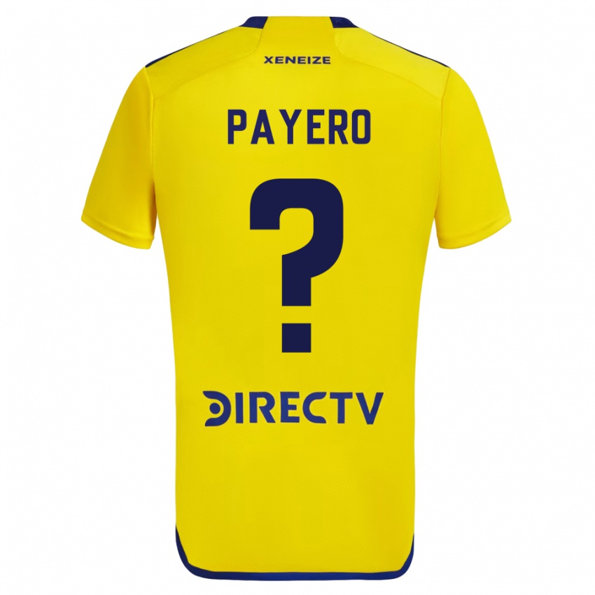 Kinder Martín Payero #0 Gelb Auswärtstrikot Trikot 2023/24 T-Shirt Belgien