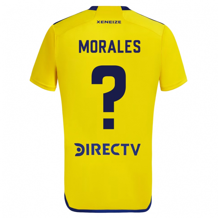 Kinder Gonzalo Morales #0 Gelb Auswärtstrikot Trikot 2023/24 T-Shirt Belgien