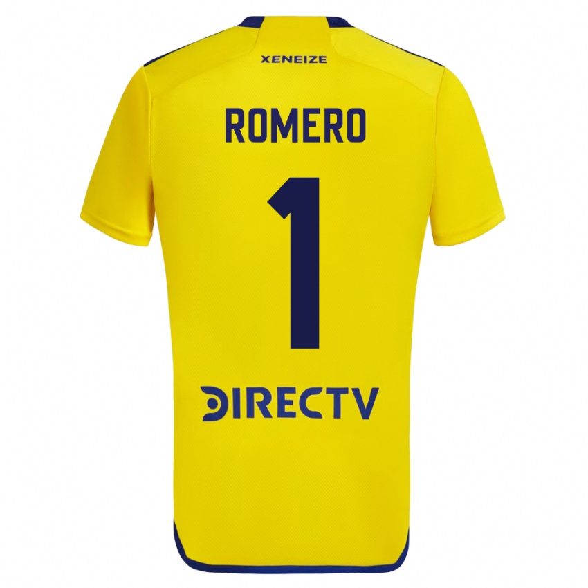 Kinder Sergio Romero #1 Gelb Auswärtstrikot Trikot 2023/24 T-Shirt Belgien