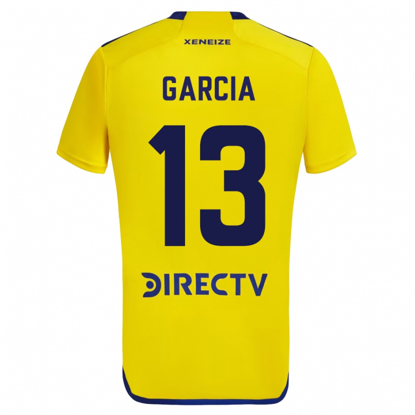 Kinder Javier Garcia #13 Gelb Auswärtstrikot Trikot 2023/24 T-Shirt Belgien