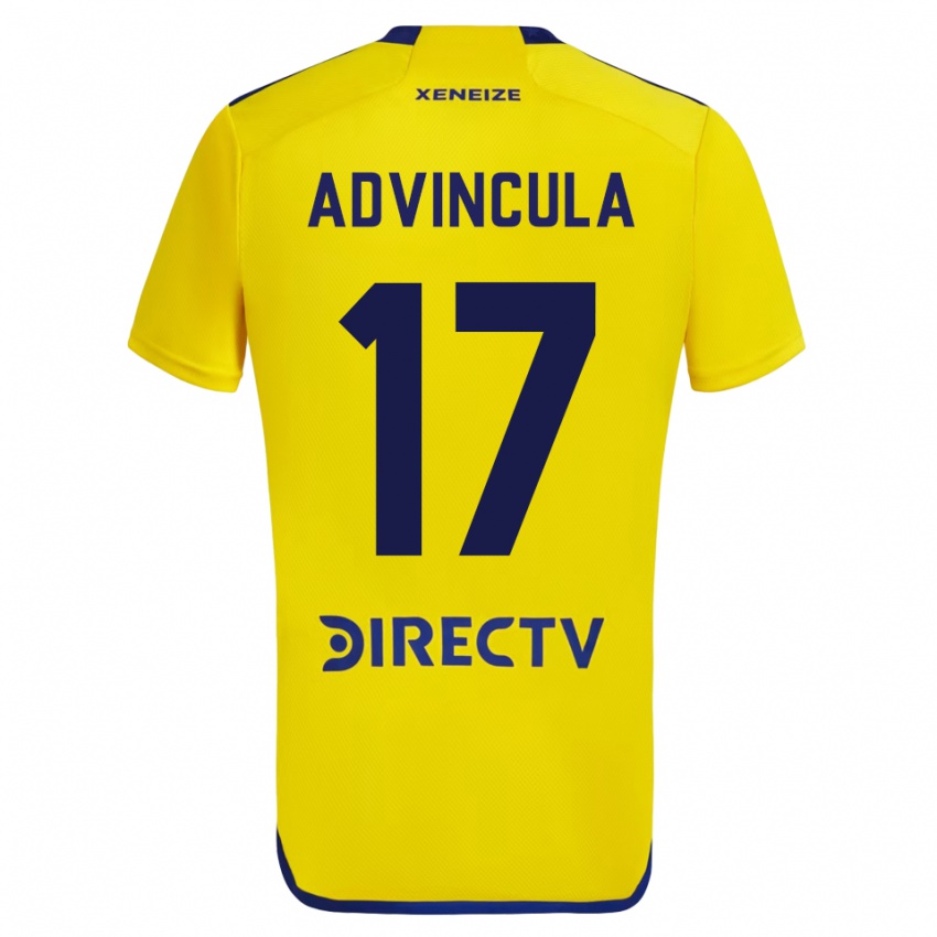 Kinder Luis Advincula #17 Gelb Auswärtstrikot Trikot 2023/24 T-Shirt Belgien