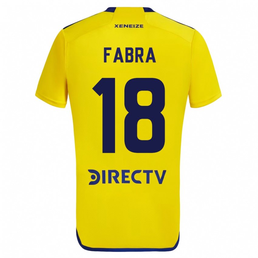 Kinder Frank Fabra #18 Gelb Auswärtstrikot Trikot 2023/24 T-Shirt Belgien