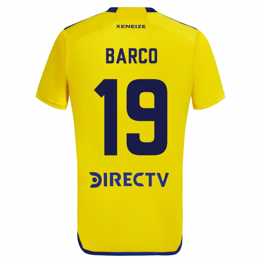 Kinder Valentin Barco #19 Gelb Auswärtstrikot Trikot 2023/24 T-Shirt Belgien
