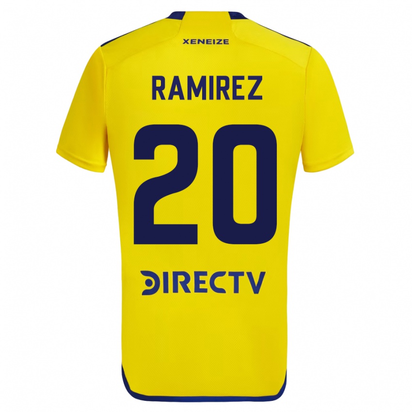 Kinder Juan Ramirez #20 Gelb Auswärtstrikot Trikot 2023/24 T-Shirt Belgien