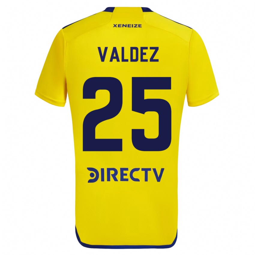 Kinder Bruno Valdez #25 Gelb Auswärtstrikot Trikot 2023/24 T-Shirt Belgien