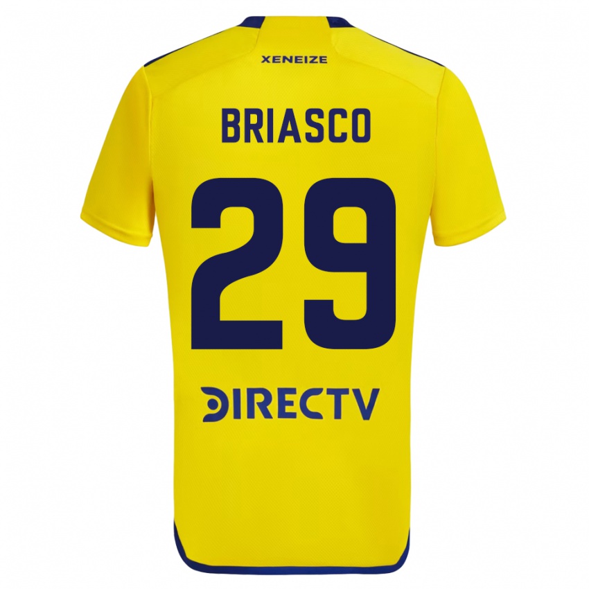 Kinder Norberto Briasco #29 Gelb Auswärtstrikot Trikot 2023/24 T-Shirt Belgien
