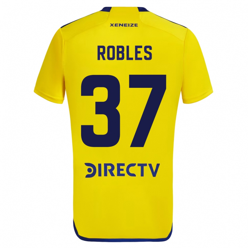 Kinder Sebastián Díaz Robles #37 Gelb Auswärtstrikot Trikot 2023/24 T-Shirt Belgien