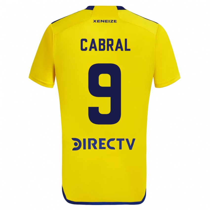 Kinder Bruno Cabral #9 Gelb Auswärtstrikot Trikot 2023/24 T-Shirt Belgien
