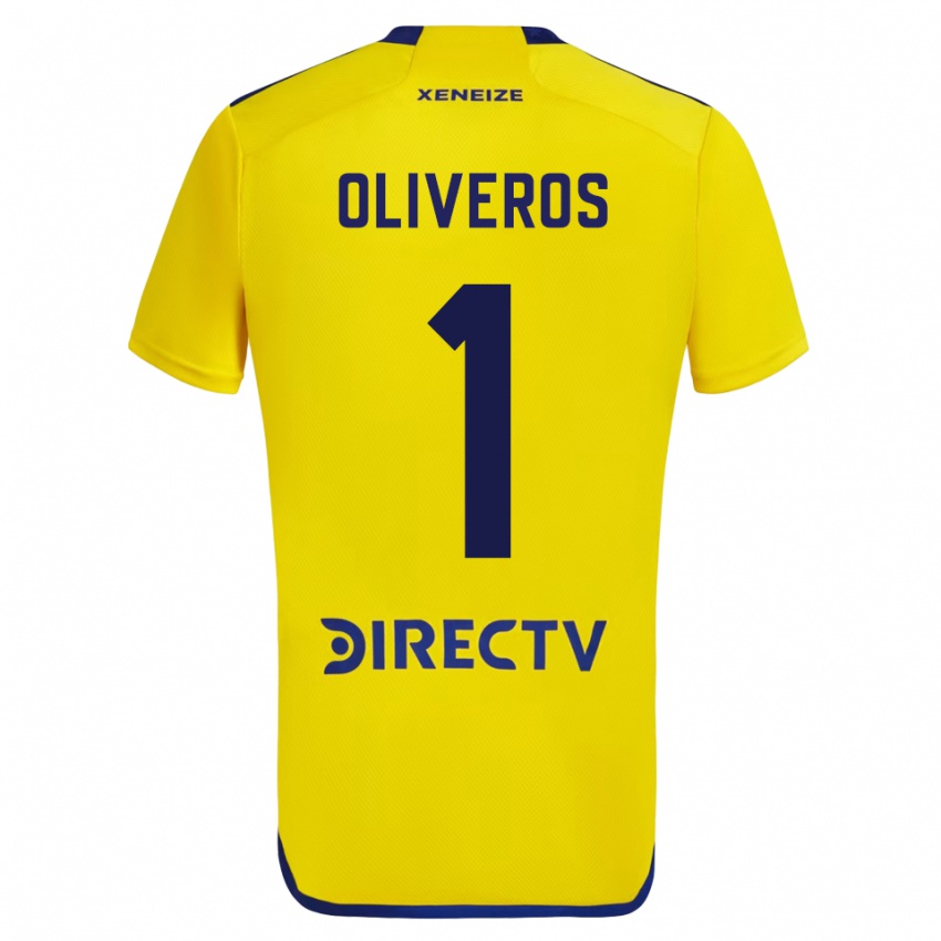 Kinder Laurina Oliveros #1 Gelb Auswärtstrikot Trikot 2023/24 T-Shirt Belgien