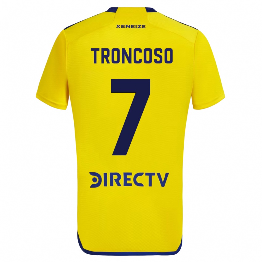 Kinder Carolina Troncoso #7 Gelb Auswärtstrikot Trikot 2023/24 T-Shirt Belgien