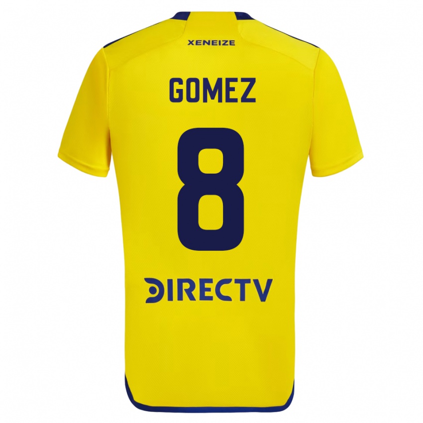 Kinder Camila Gomez Ares #8 Gelb Auswärtstrikot Trikot 2023/24 T-Shirt Belgien