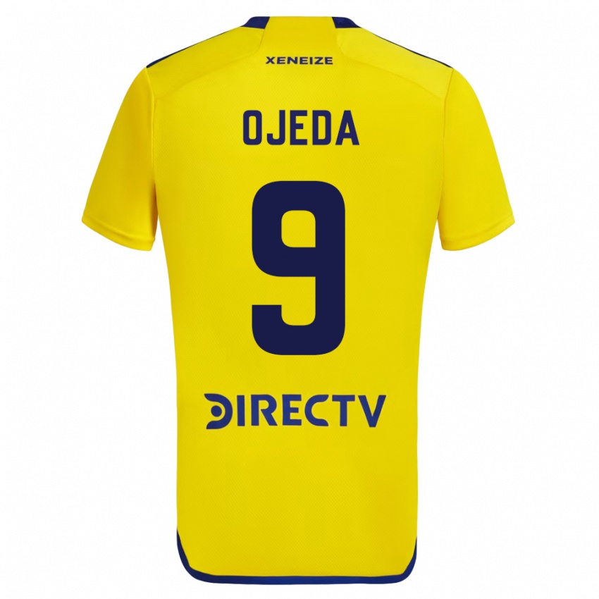 Kinder Andrea Ojeda #9 Gelb Auswärtstrikot Trikot 2023/24 T-Shirt Belgien