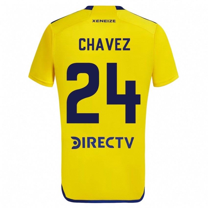 Kinder Gabriela Chavez #24 Gelb Auswärtstrikot Trikot 2023/24 T-Shirt Belgien