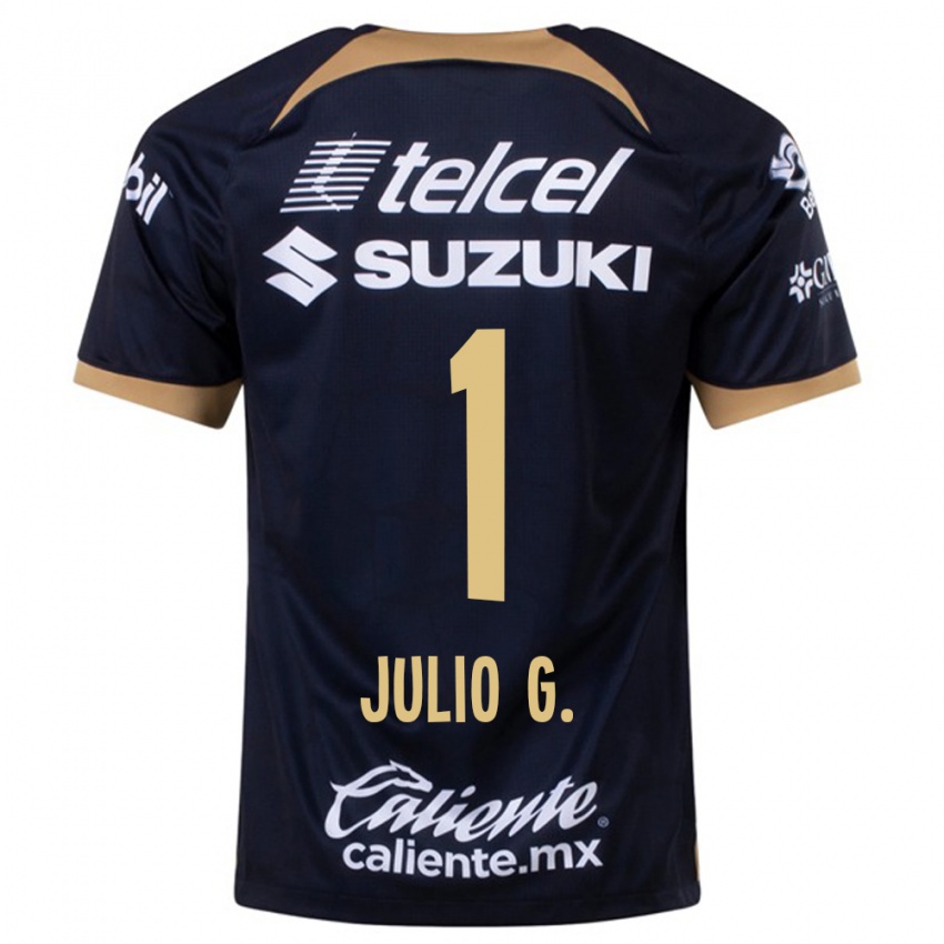 Kinder Julio González #1 Dunkelblau Auswärtstrikot Trikot 2023/24 T-Shirt Belgien