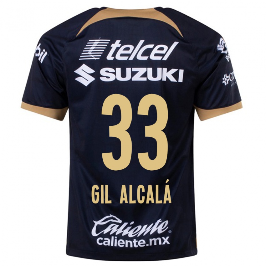 Kinder Gil Alcalá #33 Dunkelblau Auswärtstrikot Trikot 2023/24 T-Shirt Belgien