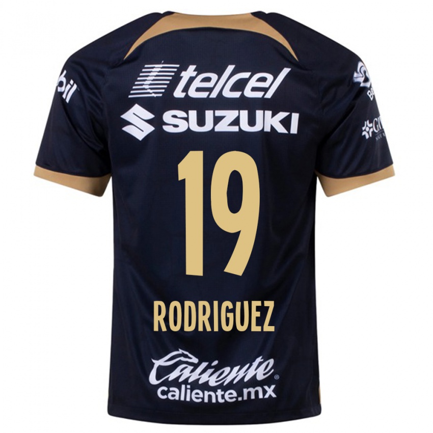 Kinder Yaneisy Rodriguez #19 Dunkelblau Auswärtstrikot Trikot 2023/24 T-Shirt Belgien