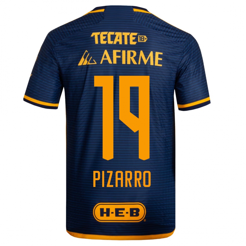Kinder Guido Pizarro #19 Dunkelblau Auswärtstrikot Trikot 2023/24 T-Shirt Belgien